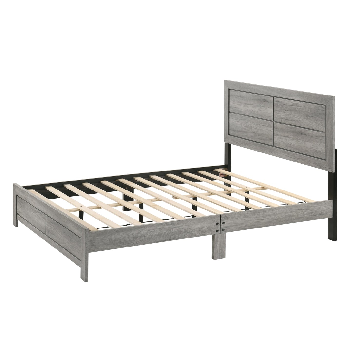 Hopkins Contemporary King Platform Panel Bed - Driftwood